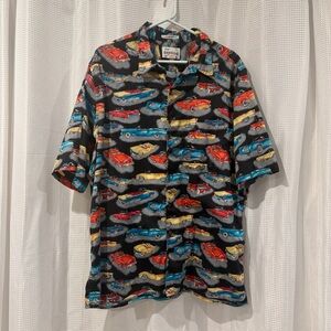 Vintage Reyn Spooner Convertibles  Black Hawaiin Egyptian Cotton Shirt in XL